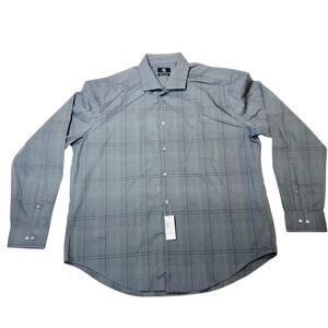 Calvin Klein Slim Fit Stretch Mens Shirt Size 2XL 18-18.5 36/37 Wrinkle Free New